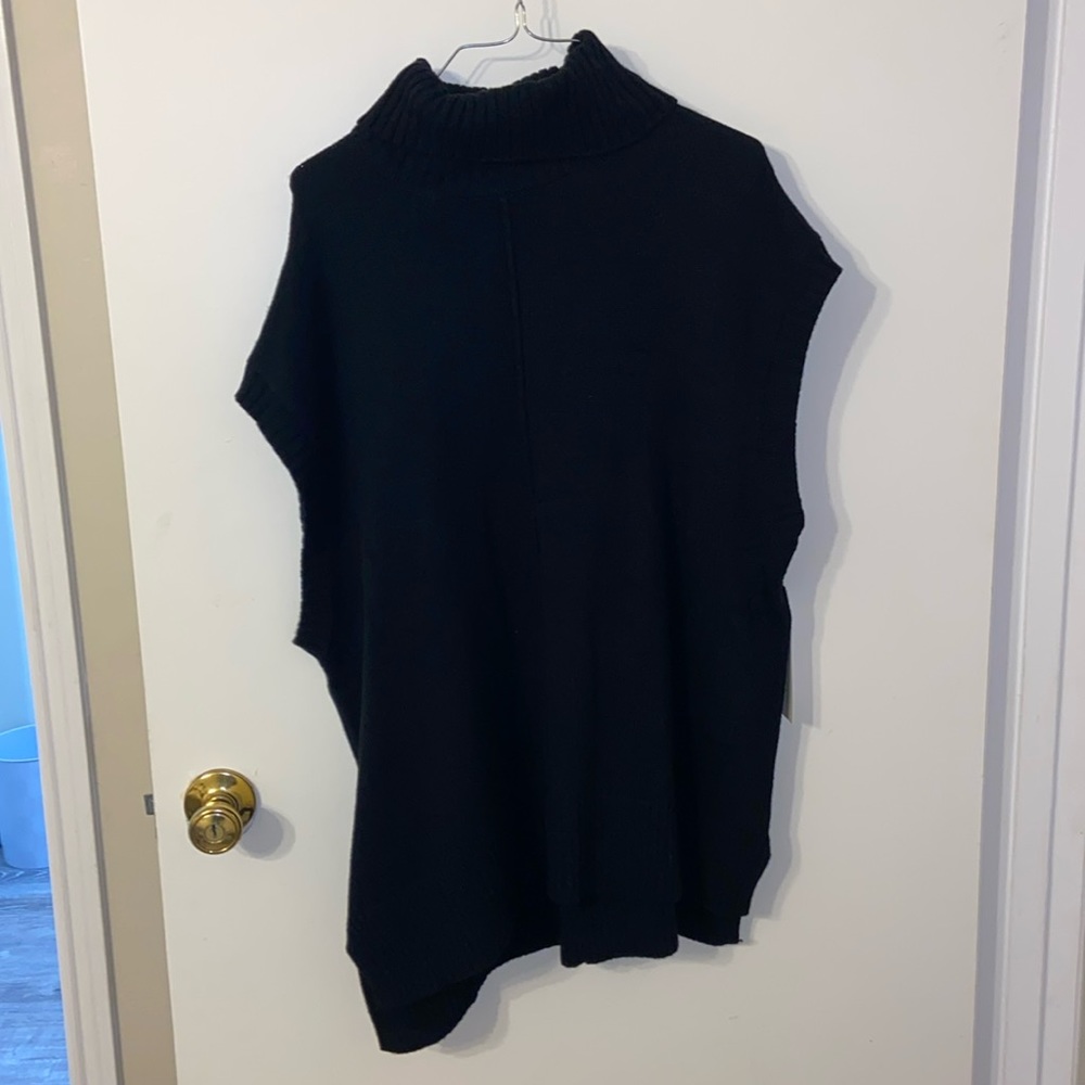 Turtleneck sweater vest dress